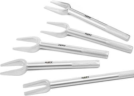 Orion Motor Tech 5-Piece Pickle Fork Tool Set, Ball Joint Separator Pitman Arm Separator and Tie Rod Removal Tool Kit for Separating Ball Joints Tie Rods and Pitman Arms