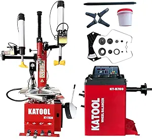 KATOOL 2.0HP Tire Changer Bead Blaster Wheel Balancer Machine Combo KT-T830+KT-B700 Tire Changer Machine Tire Machine Wheel Changers Tire Repair Machine Tire Tools - Image 3
