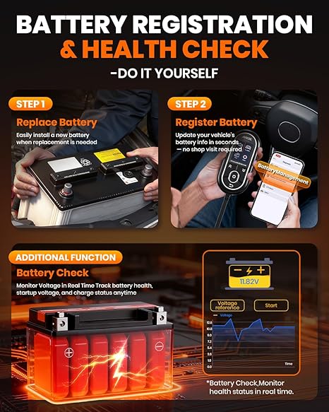 (Upgraded BD310)ANCEL BD330 for BMW Scanner Diagnostic Tool,Battery Registration Tool with EPB/Oil/Throttle Reset,3-in-1 Bluetooth Wired HUD OBD2 Scanner for BMW/MINI/Rolls-Royce,Free Lifetime Update - Image 2