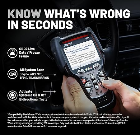 Innova 5610 OBD2 Bidirectional Scan Tool - Understand Your Vehicle, Pinpoint What's Wrong, and Complete Your Repairs with Less Headache, Updates Included, US-Based Technical Support - Image 3